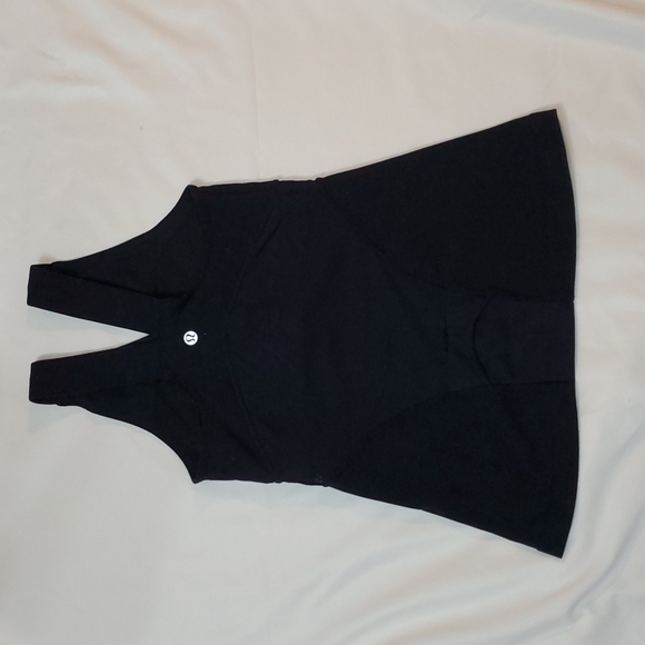 Lululemon work out mesh vneck tank size 4 black - womens - Picture 2 of 6